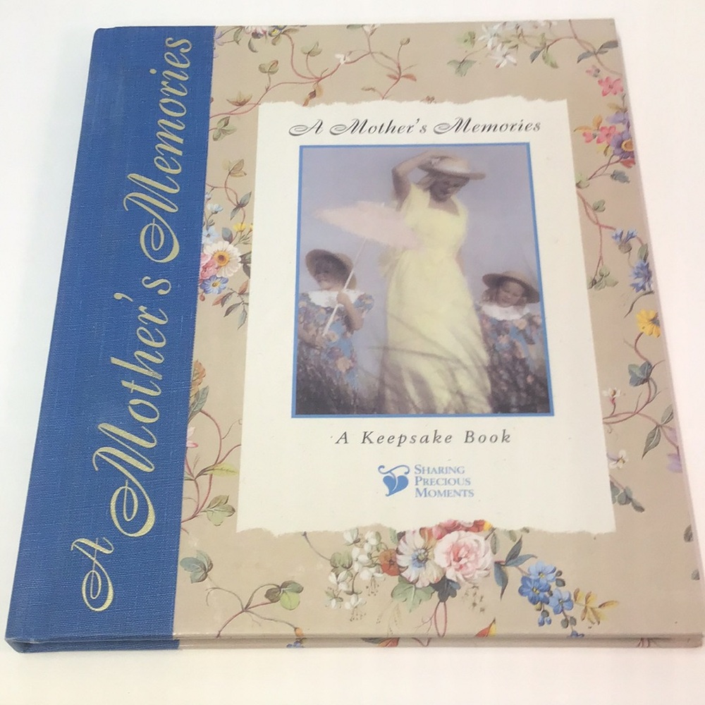 Floral Keepsake Book  A Mother's Memories 1998 vintage heirloom project for Mom